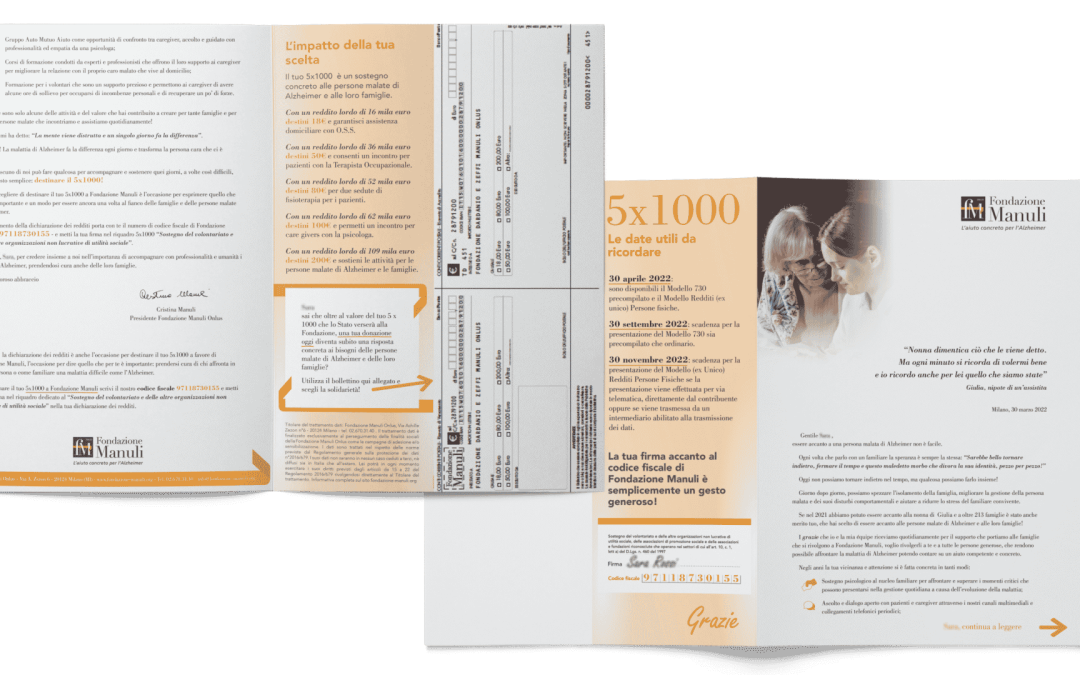 Campagna 5×1000 per Fondazione Manuli